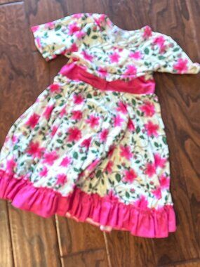 Lil Besties Floral Hibiscus Dress